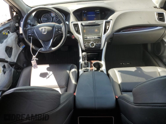 2017 Acura TLX with VIN 19UUB1F3XHA001490, listed as a Copart auction lot 58443345 with 92,609 mi miles and Salvage title. Bid and sale history available at DreamBid. Image 8.