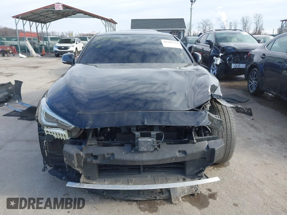 2019 Infiniti Q60 Luxe with VIN JN1EV7EL0KM291021, listed as a IAAI auction lot 41589716 with 59,235 mi miles and . Bid and sale history available at DreamBid. Image 13.