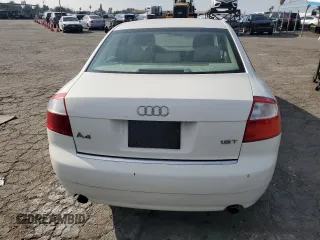 2004 Audi A4 1.8T with VIN WAUJC68E44A251969, listed as a Copart auction lot 83462074 with 75,854 mi miles and Salvage Title. Bid and sale history available at carsss.com. Image 6.