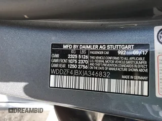 2018 Mercedes-Benz E-Class E 300 with VIN WDDZF4JBXJA346832, listed as a Copart auction lot 49081513 with Not Provided miles. Bid and sale history available at carsss.com. Image 13.