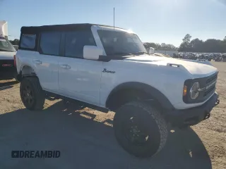 2024 Ford Bronco with VIN 1FMEE1BP9RLA57747, listed as a Copart auction lot 76117634 with 2,779 mi miles and Salvage title. Bid and sale history available at DreamBid. Image 4.