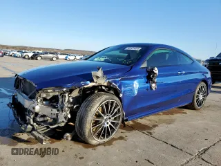 2018 Mercedes-Benz C C 300 with VIN WDDWJ4JB2JF744766, listed as a Copart auction lot 46121835 with 75,781 mi miles and Salvage Title. Bid and sale history available at carsss.com. Image 1.
