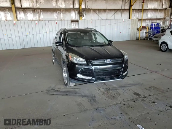 2015 Ford Escape Titanium with VIN 1FMCU0J91FUA17918, listed as a Copart auction lot 64525025 with 130,095 mi miles and Salvage title. Bid and sale history available at DreamBid. Image 13.