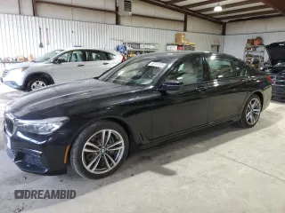 2017 BMW 7 Series 740i xDrive with VIN WBA7E4C35HGV23379, listed as a Copart auction lot 48747375 with 44,265 mi miles and Non Repairable. Bid and sale history available at carsss.com. Image 1.