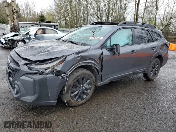 2024 Subaru Outback Onyx with VIN 4S4BTALC4R3240798, listed as a Copart auction lot 51138485 with 16,416 mi miles and Salvage title. Bid and sale history available at DreamBid. Image 1.
