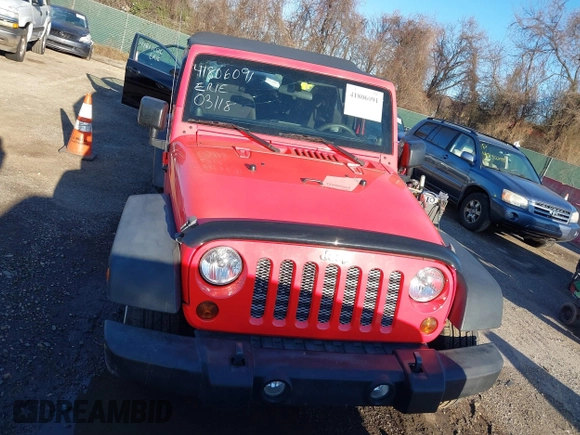 2013 Jeep Wrangler Sport with VIN 1C4AJWAG5DL574727, listed as a IAAI auction lot 41806091 with 84,092 mi miles and . Bid and sale history available at carsss.com. Image 12.