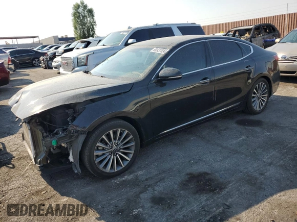 2017 Kia Cadenza Premium with VIN KNALC4J12H5090489, listed as a Copart auction lot 69337834 with 87,111 mi miles and Salvage Title. Bid and sale history available at carsss.com. Image 1.
