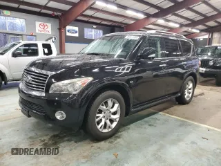 2014 Infiniti QX80 with VIN JN8AZ2NCXE9351241, listed as a Copart auction lot 84628984 with 134,733 mi miles and Clean Title. Bid and sale history available at carsss.com. Image 1.