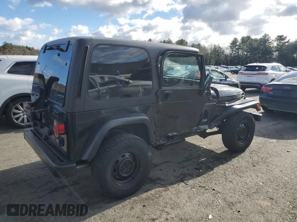 2002 Jeep Wrangler SE with VIN 1J4FA29P82P732805, listed as a Copart auction lot 86017044 with 138,679 mi miles and Salvage Title. Bid and sale history available at DreamBid. Image 3.