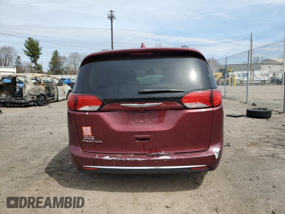 2017 Chrysler Pacifica Touring L with VIN 2C4RC1BG2HR613043, listed as a Copart auction lot 51382975 with 221,639 mi miles and Clean Title. Bid and sale history available at DreamBid. Image 6.