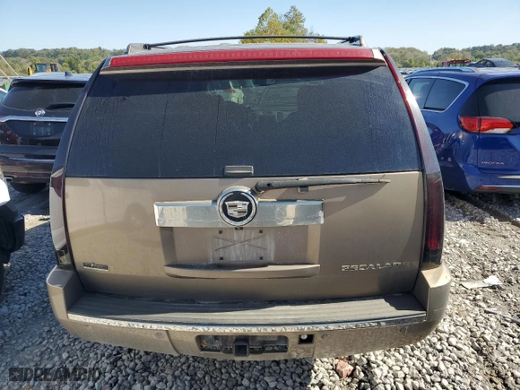 2007 Cadillac Escalade with VIN 1GYFK63887R368581, listed as a Copart auction lot 74279154 with 233,379 mi miles and Salvage Title. Bid and sale history available at carsss.com. Image 6.