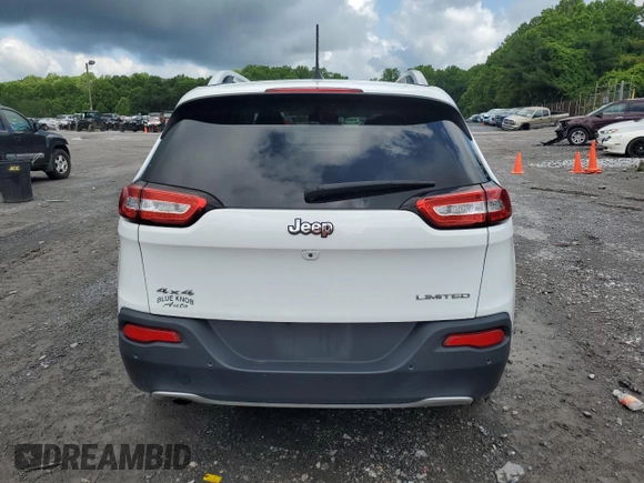 2018 Jeep Cherokee Limited with VIN 1C4PJMDB9JD520660, listed as a Copart auction lot 60024765 with 87,894 mi miles and Salvage title. Bid and sale history available at DreamBid. Image 6.