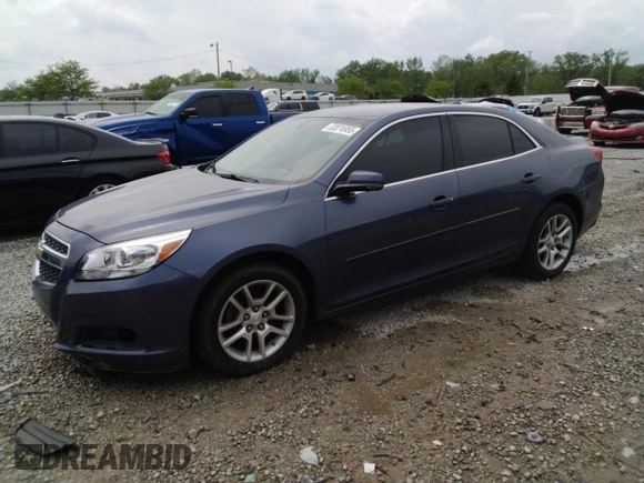 2013 Chevrolet Malibu LT with VIN 1G11C5SAXDF228632, listed as a Copart auction lot 53074955 with 138,270 mi miles and Salvage Title. Bid and sale history available at DreamBid. Image 1.