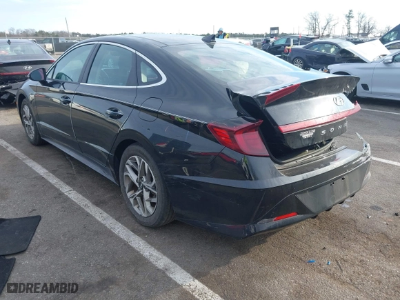 2021 Hyundai Sonata SEL with VIN KMHL14JA0MA160383, listed as a IAAI auction lot 41666736 with 32,988 mi miles. Bid and sale history available at carsss.com. Image 3.