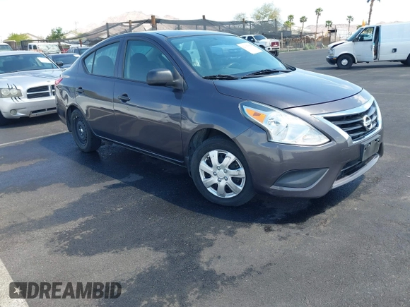 2015 Nissan Versa SV with VIN 3N1CN7AP5FL860073, listed as a IAAI auction lot 42035884 with 48,956 mi miles. Bid and sale history available at carsss.com. Image 1.