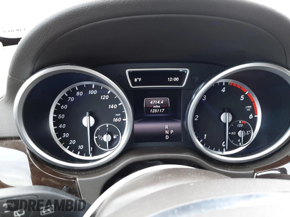 2015 Mercedes-Benz GL-Class GL 350 BlueTEC with VIN 4JGDF2EE1FA605918, listed as a Copart auction lot 80406743 with 125,117 mi miles. Bid and sale history available at carsss.com. Image 9.