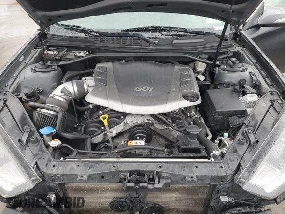 2016 Hyundai Genesis Coupe 3.8L Base with VIN KMHHT6KJ5GU134892, listed as a Copart auction lot 45156344 with 106,477 mi miles and Clean Title. Bid and sale history available at carsss.com. Image 11.