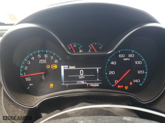 2016 Chevrolet Impala LS with VIN 2G11Z5SAXG9188421, listed as a Copart auction lot 49373155 with 117,765 mi miles and Salvage Title. Bid and sale history available at carsss.com. Image 9.