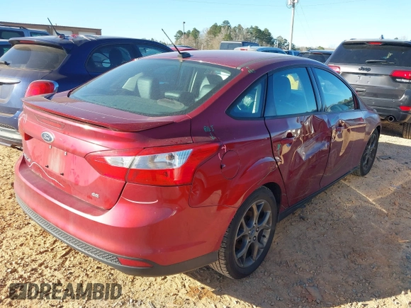 2013 Ford Focus SE with VIN 1FADP3F27DL150124, listed as a IAAI auction lot 41824159 with 145,693 mi miles. Bid and sale history available at carsss.com. Image 4.