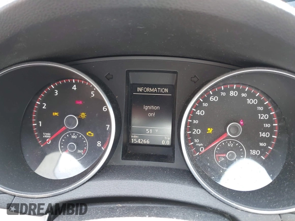 2012 Volkswagen GTI w/Sunroof & Navi PZEV z VIN WVWGD7AJXCW209878, wystawiony jako IAAI lot #41860048 z przebiegiem 154 266 mil mil oraz . Historia ofert i sprzedaży dostępna na DreamBid. Obrazek 7.