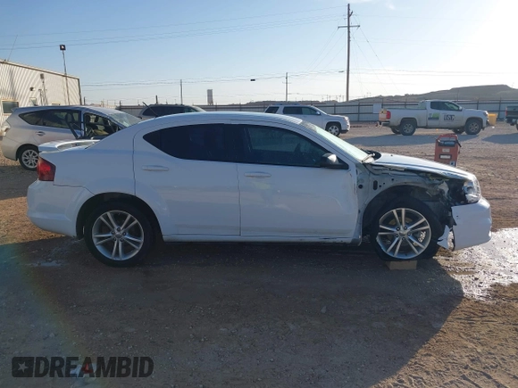 2014 Dodge Avenger SE with VIN 1C3CDZAB6EN180864, listed as a IAAI auction lot 41855043 with 99,977 mi miles. Bid and sale history available at carsss.com. Image 14.