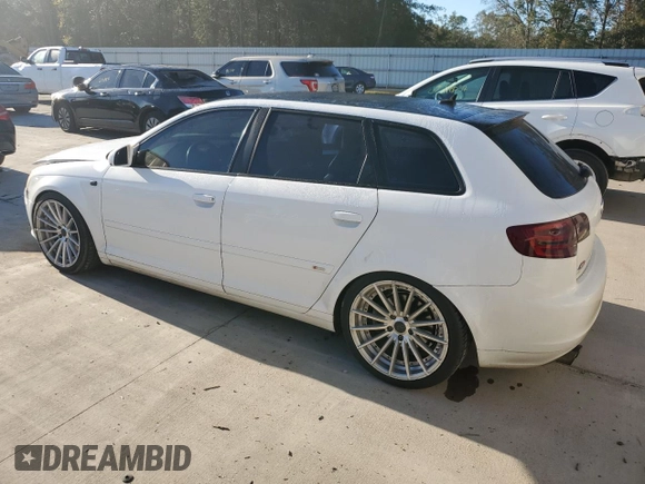 2008 Audi A3 S-Line with VIN WAUKD78P08A128247, listed as a Copart auction lot 80413334 with 238,960 mi miles and Salvage Title. Bid and sale history available at carsss.com. Image 2.