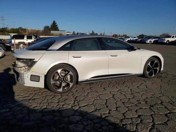2023 Lucid Air Grand Touring with VIN 50EA1GBA1PA003778, listed as a Copart auction lot 81616664 with NaN miles and Salvage Title. Bid and sale history available at carsss.com. Image 3.