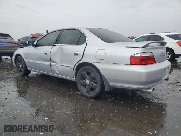 2003 Acura TL Type S with VIN 19UUA56843A028943, listed as a Copart auction lot 48730945 with 163,703 mi miles and Salvage Title. Bid and sale history available at carsss.com. Image 2.