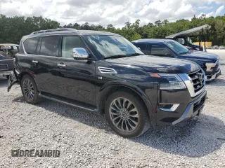2021 Nissan Armada Platinum with VIN JN8AY2DA5M9374038, listed as a Copart auction lot 59656864 with 52,340 mi miles and Clean Title. Bid and sale history available at carsss.com. Image 4.