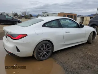 2022 BMW 4 Series 430i xDrive with VIN WBA73AP01NCH62891, listed as a Copart auction lot 43807205 with 49,658 mi miles and Salvage Title. Bid and sale history available at DreamBid. Image 3.