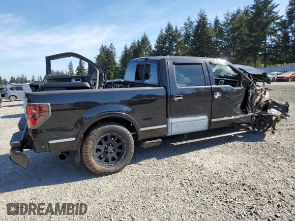 2012 Ford F-150 XL with VIN 1FTFW1ET1CFC10092, listed as a Copart auction lot 55639105 with Not provided miles and Salvage title. Bid and sale history available at DreamBid. Image 3.