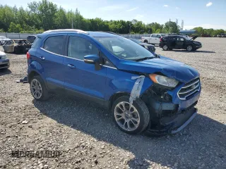 2018 Ford EcoSport Titanium z VIN MAJ6P1WL4JC196477, wystawiony jako Copart lot #54098085 z przebiegiem 62 073 mil mil oraz Szkody całkowita. Historia ofert i sprzedaży dostępna na DreamBid. Obrazek 4.