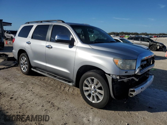 2014 Toyota Sequoia Limited with VIN 5TDKY5G19ES055130, listed as a Copart auction lot 42318155 with 129,880 mi miles and Salvage Title. Bid and sale history available at carsss.com. Image 4.