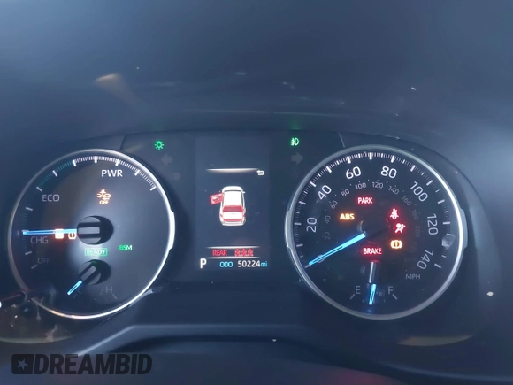 2020 Toyota RAV4 Hybrid XLE with VIN 2T3RWRFV0LW082793, listed as a IAAI auction lot 41674569 with 50,224 mi miles and . Bid and sale history available at DreamBid. Image 7.