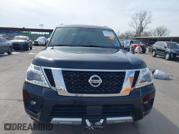 2018 Nissan Armada Platinum with VIN JN8AY2ND3J9050428, listed as a IAAI auction lot 41569768 with 128,904 mi miles. Bid and sale history available at carsss.com. Image 12.