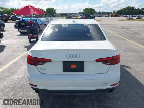 2017 Audi A4 Premium with VIN WAUGNAF4XHN004732, listed as a IAAI auction lot 41687605 with 102,191 mi miles. Bid and sale history available at carsss.com. Image 16.