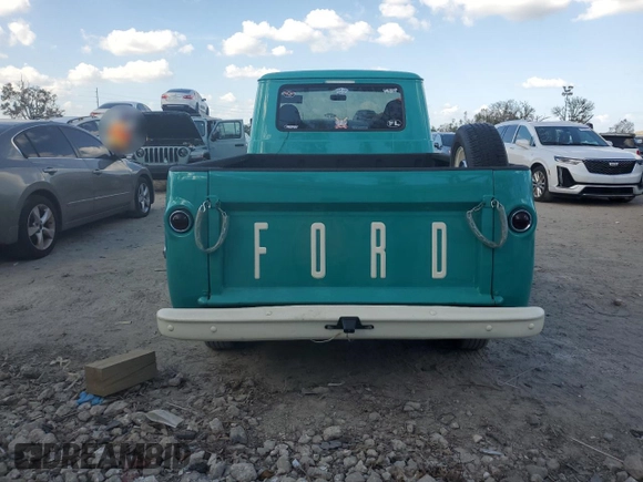 1961 Ford Econoline Cargo with VIN E10SH112422, listed as a Copart auction lot 74244524 with 69 mi miles and Salvage Title. Bid and sale history available at DreamBid. Image 7.