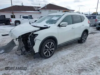 2019 Nissan Rogue SL with VIN 5N1AT2MV4KC815652, listed as a IAAI auction lot 41335282 with 47,340 mi miles. Bid and sale history available at carsss.com. Image 2.