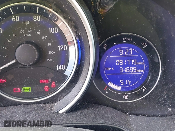 2015 Honda Fit LX with VIN 3HGGK5H50FM735459, listed as a IAAI auction lot 41715199 with 91,779 mi miles. Bid and sale history available at carsss.com. Image 15.