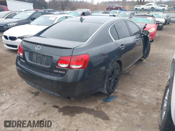 2007 Lexus GS 350 with VIN JTHBE96SX70009126, listed as a IAAI auction lot 41476345 with Not Provided miles. Bid and sale history available at carsss.com. Image 4.