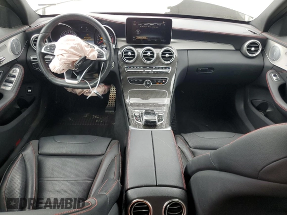 2018 Mercedes-Benz C 43 AMG with VIN 55SWF6EB1JU268322, listed as a Copart auction lot 49921335 with 24,476 mi miles and Salvage Title. Bid and sale history available at carsss.com. Image 8.