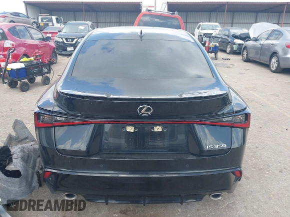 2023 Lexus IS 350 F Sport with VIN JTHGZ1B29P5063389, listed as a IAAI auction lot 42561231 with 10,285 mi miles and . Bid and sale history available at DreamBid. Image 16.