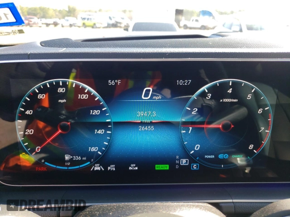 2021 Mercedes-Benz GLS 580 with VIN 4JGFF8GE1MA386688, listed as a Copart auction lot 40068664 with 26,455 mi miles and . Bid and sale history available at DreamBid. Image 9.