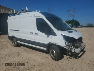 2021 Ford Transit Cargo with VIN 1FTBR1C86MKA01959, listed as a Copart auction lot 50876485 with 140,457 mi miles and Salvage Title. Bid and sale history available at DreamBid. Image 4.
