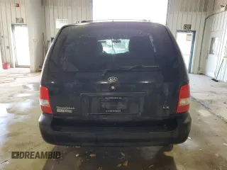 2005 Kia Sedona LX with VIN KNDUP131356663462, listed as a Copart auction lot 78037404 with 131,793 mi miles and Salvage Title. Bid and sale history available at carsss.com. Image 6.