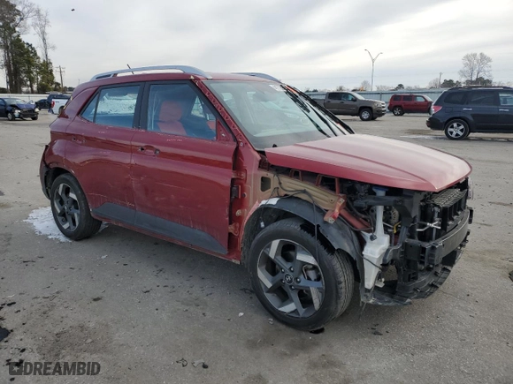 2024 Hyundai Venue SEL with VIN KMHRC8A33RU316421, listed as a Copart auction lot 41726635 with NaN miles and Salvage Title. Bid and sale history available at carsss.com. Image 4.