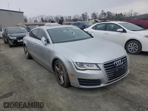 2013 Audi A7 Premium Plus with VIN WAUYGAFC1DN079559, listed as a Copart auction lot 46004095 with 135,165 mi miles and Salvage title. Bid and sale history available at DreamBid. Image 4.