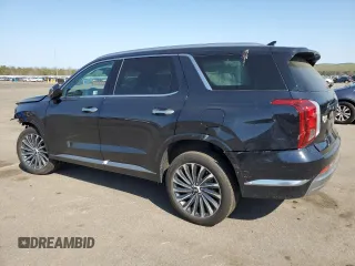 2024 Hyundai Palisade Calligraphy z VIN KM8R7DGEXRU708611, wystawiony jako Copart lot #54427745 z przebiegiem 40 173 mil mil oraz Szkody całkowita. Historia ofert i sprzedaży dostępna na DreamBid. Obrazek 2.