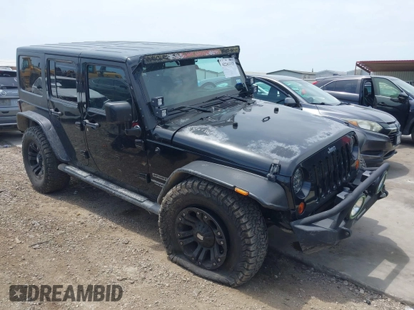 2012 Jeep Wrangler Unlimited Sport with VIN 1C4BJWDG3CL200826, listed as a IAAI auction lot 42261113 with 135,554 mi miles and . Bid and sale history available at DreamBid. Image 1.