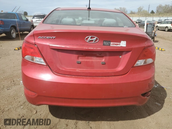 2017 Hyundai Accent SE with VIN KMHCT4AE9HU278532, listed as a Copart auction lot 52634295 with 112,009 mi miles and Salvage Title. Bid and sale history available at carsss.com. Image 6.